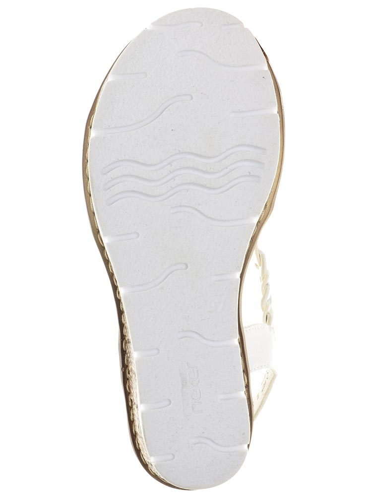 Босоножки Rieker женские летние, размер 41, цвет белый, артикул 655H4-80 - фото 5