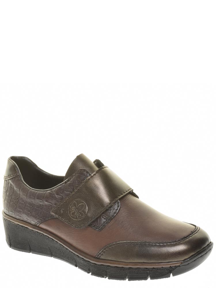 Туфли Rieker женские демисезонные, цвет коричневый, артикул 53750-25