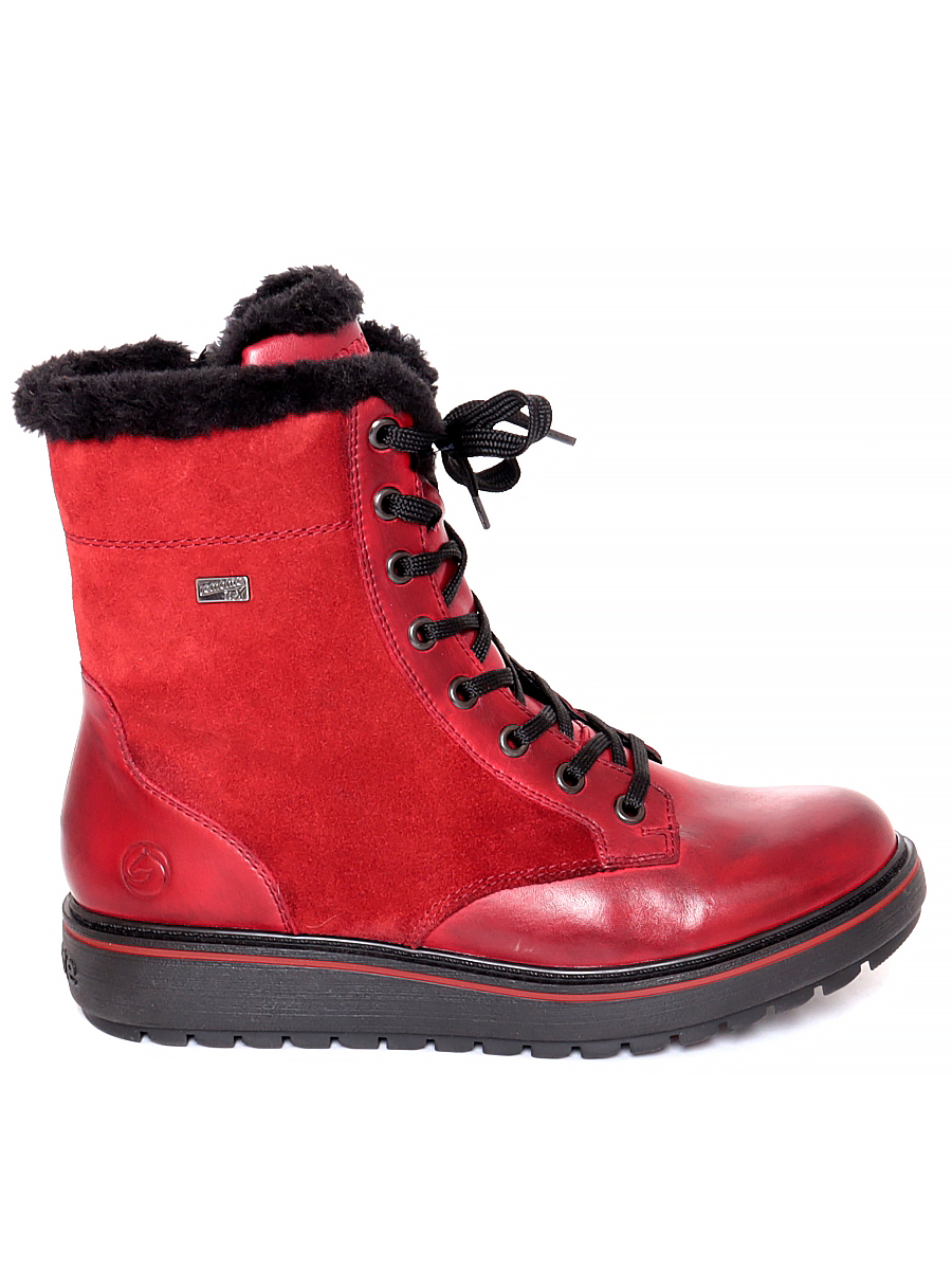 Ботинки Remonte женские зимние, цвет бордовый, артикул D0U76-35