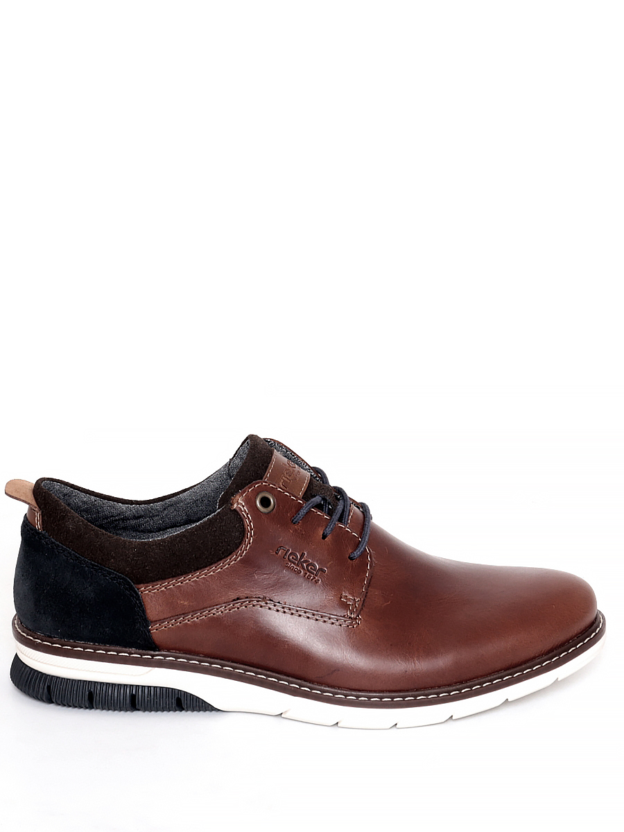 Туфли Rieker мужские демисезонные, размер 43, цвет коричневый, артикул 14405-24