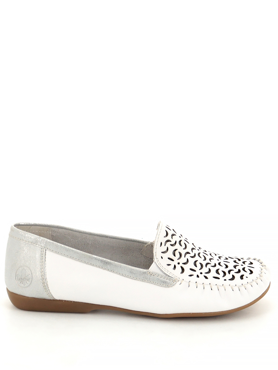 Туфли Rieker женские летние, цвет белый, артикул L6350-80
