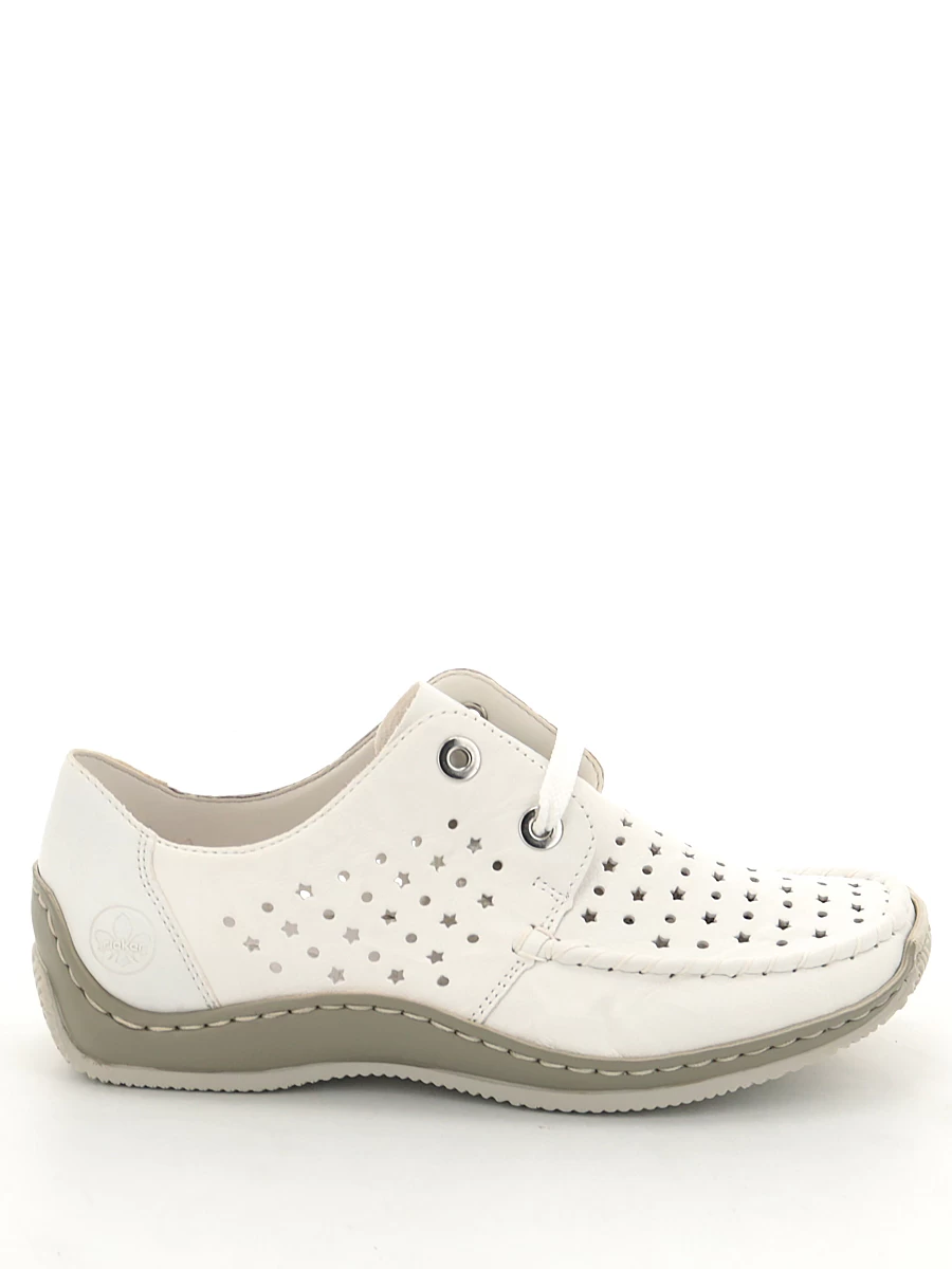 Туфли Rieker женские летние, цвет белый, артикул L1716-80