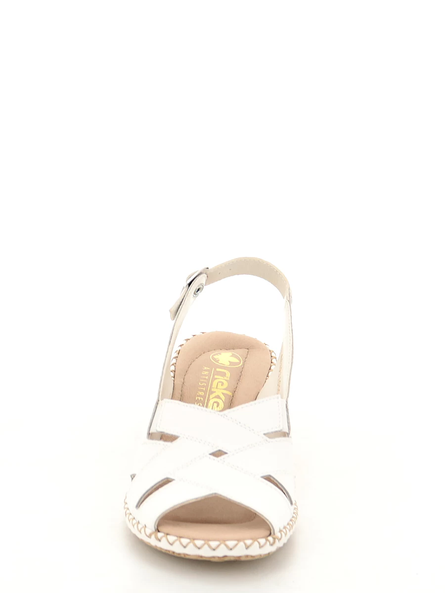 Босоножки Rieker женские летние, цвет белый, артикул 66189-80 - фото 3