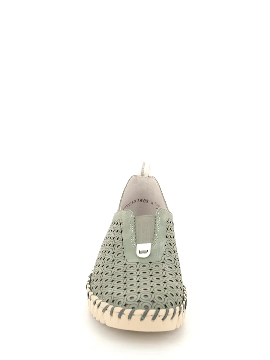 Туфли Rieker женские летние, цвет зеленый, артикул N1963-52 - фото 3