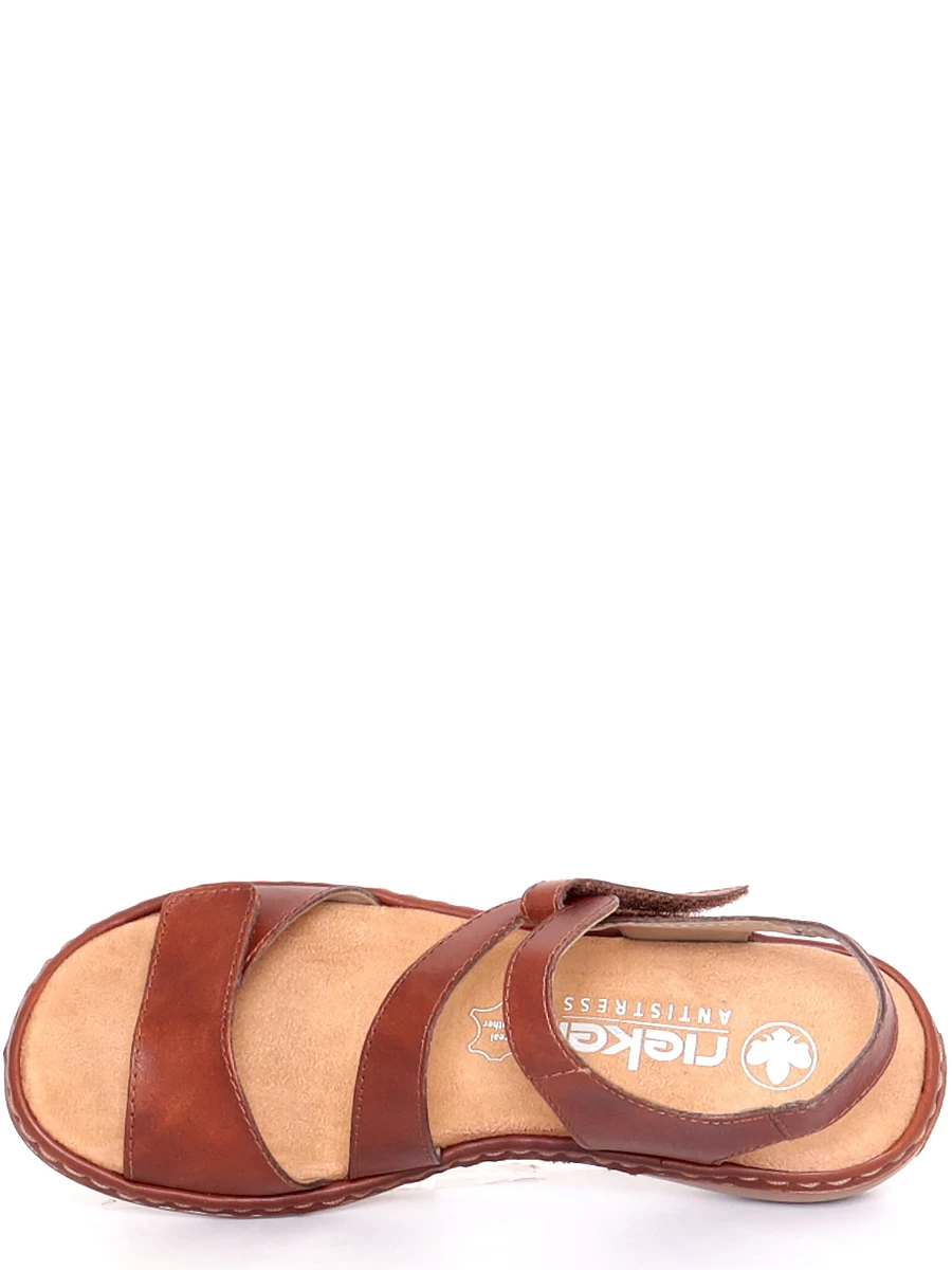 Босоножки Rieker женские летние, цвет коричневый, артикул 659C7-24 - фото 9